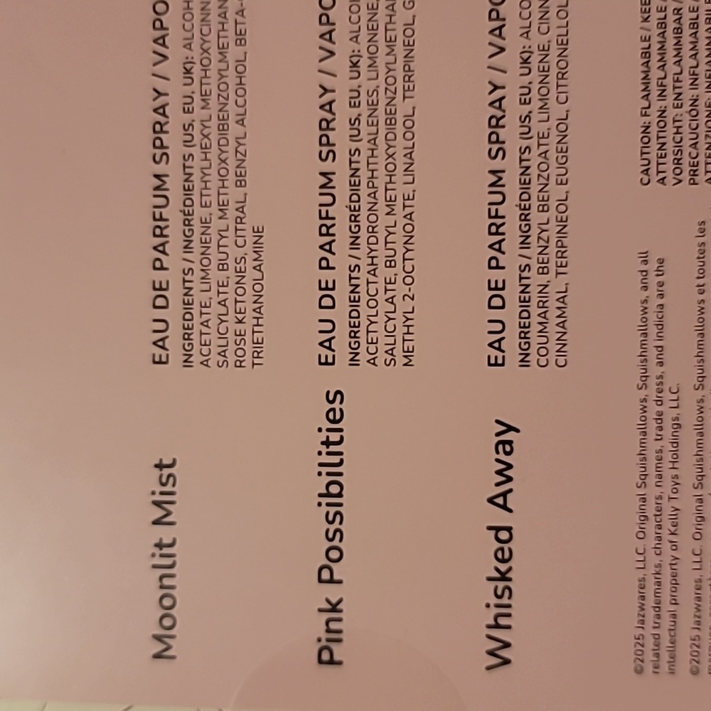 Squismallows 3 Perfume Set Brand New - Picture 3 of 3